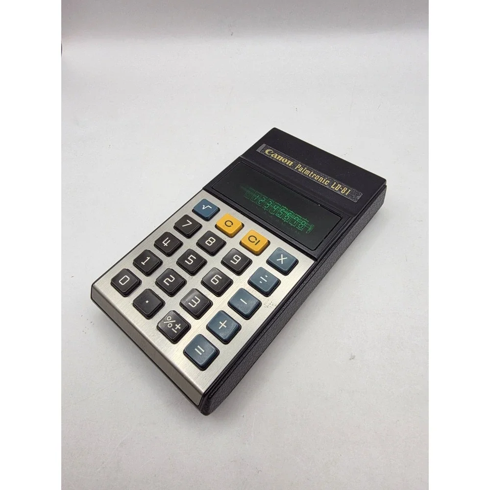 Vintage CANON Palmtronic Calculator LD-81 VFD Green Led Retro Computer Japan - Picture 3 of 11